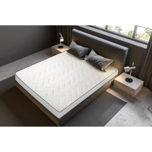 Image de Matelas Confort 140x190cm | mousse 25kg/m³ | 18 cm | 2 Oreillers en flocons mémoire 50x70cm