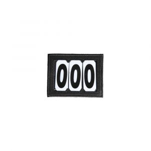Porte-numéro équitation PVC scratch Kentucky 3 numéros