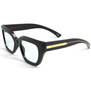 MARNI Unisex Hallerbos Forest Black WW1 Lunettes de soleil Acétate Noir Clair Carré Normale