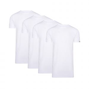 Cappuccino Italia - Hommes Tee SS 4-Pack T-shirts - Blanc - Taille XL