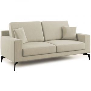 Divani.store - Prestige Canapé moderne en microfibre détachable T11 146 cm creme