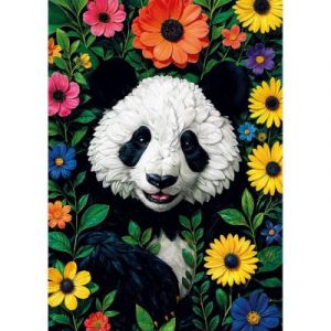 KS Games Puzzle 500 pi&egrave;ces : Panda en fleurs