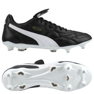 Puma Unisex Adults King Top Mxsg Soccer Shoes Black White Gold, 40.5 EU