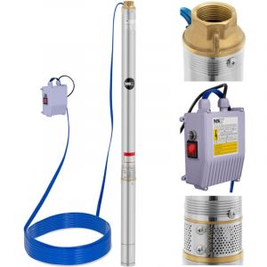 MSW Pompe submersible pour puits profond stal 1000 w 3800 l/h jusqu'à 85 m