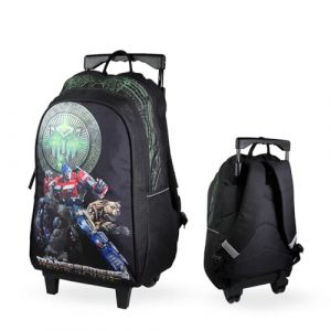 BAGTROTTER Sac à dos à roulettes 45 cm Transformers Noir
