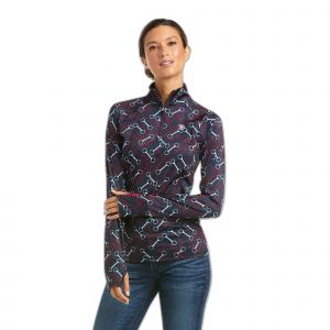 Maillot équitation 1/2 zip femme Ariat Lowell 2.0