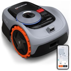 Navimow i105E Robot Tondeuse sans Fil périphérique, Recommandé 500 m², Max. 600 m², RTK+Vision Tondeuse Robot Gazon, IA cartographie Automatique,