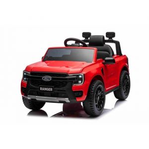 Voiture électrique enfants 12V FORD Ranger rouge Siège en cuir Télécommande 24 GHz Moteurs 2 X 30W