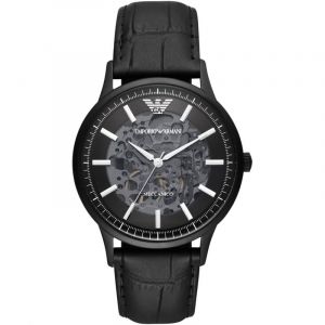 Emporio Armani Montre Homme RENATO AR60042 - Bracelet Cuir Noir