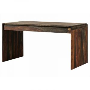 Massivmoebel24 - Bureau 150x70 Palissandre huilé Gris taupe tambora 782