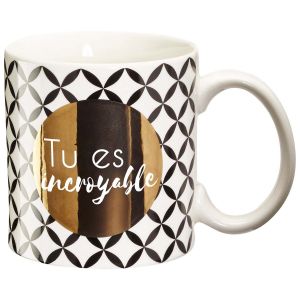Mug Draeger Black and Gold Tu Es Incroyable