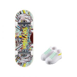 Mattel Mini Skateboard Chaussures incluses. Modèles Assortis, HGT46, Multicolore