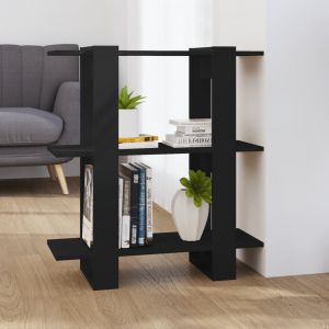 Image de VidaXL Bibliothèque/Séparateur de pièce Noir 80x30x87 cm