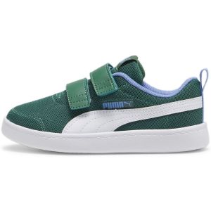 Puma Courtflex v2 Chaussures en maille vertes