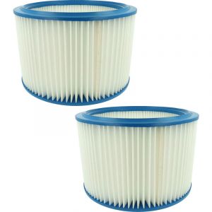 Vhbw 2x Cartouche filtrante compatible avec Makita 447 L, 447 M aspirateur - Filtre pour particules fines