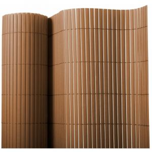 Casa Pura - Protection anti regard Pour jardin et balcon Ultra résistant pvc Bambou Marron 100 x 300 cm