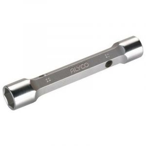 191420 - clé à tube hexagonale -Cr v Chrome atiné forgé à bouche une 16586 12x13mm - Alyco