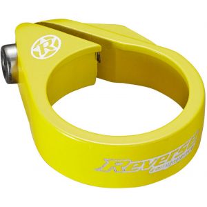 Reverse Bolt Saddle Clamp Ø34,9mm, neon yellow Colliers de selle