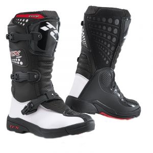 TCX Bottes cross Comp-kid Nebi noir/blanc - 34