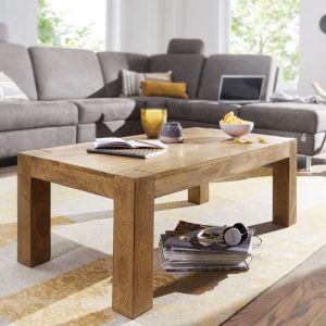 Table basse 110x60x40 cm en acacia massif - MADURAI
