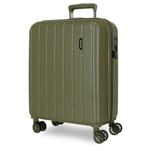 Movom Wood Valise de Cabine, Moyennes, Grandes et Ensembles, Rigide ABS Fermeture TSA, 4 Roues Doubles Extensibles, Bagage &agrave; Main de Joumma Bags, Kaki, 40x55x20 cms, Valise Cabine Extensible