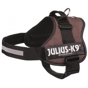 Julius K9 Harnais Power 3-XL-XXL : 82-116 cm - 50 mm - Moka - Pour chien