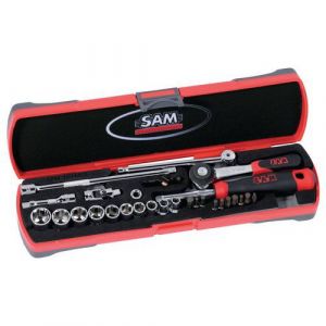 Image de Sam Outillage Coffret 33 Outils 1/4" _ 73-r33