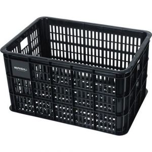 Basil Caisse a velo l grande 40 litres noire
