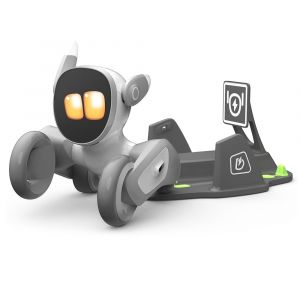 Chien robot intelligent Loona EPP3.0, aliment&eacute; par GPT-4, commande vocale et reconnaissance gestuelle, interaction en temps r&eacute;el pour enfants, gar&ccedil;ons et filles, avec station de charge