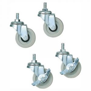 Roues pour &eacute;tag&egrave;re SUS (Lot de 4)