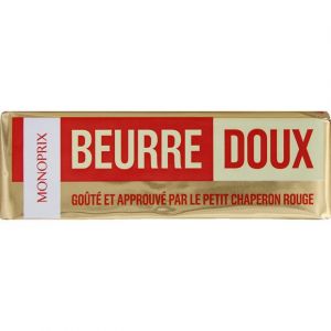Monoprix Beurre doux - La plaquette de 250g