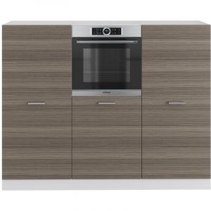 Image de Vicco - Cuisine Bloc "R-Line" 180cm Gris noble/Blanc