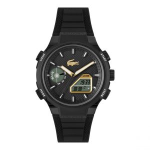Lacoste Montre Homme LC33 - 2011435 Bracelet Silicone Noir