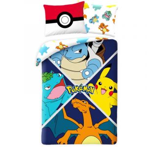 Pokémon Evolution Linge de lit 140×200 cm, 70×90 cm Microfibre Numéro d'article : HAX608270