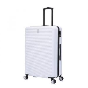 Valise Grande Taille 75cm 23kg | Valise Celims France Weekend | Ultra-Léger et Résistant | Roues 360 | Cadenas |Blanc