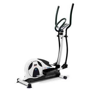 BH Fitness ZK200 G2340 vélo elliptique. Système inertiel 12 kg. Foulée 33cm. Repose-pieds XXL. Console LCD. Blanc et noir
