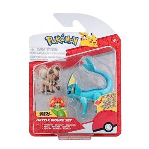 Image de Jazwares Pok&eacute;mon - Pack 3 Figurines Battle Figure Set Rocabot, Joliflor & Aquali