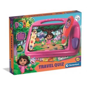 Clementoni Pupitre Éducatif Dora l'Exploratrice dès 4 ans - Tableau Interactif avec Activités d’Éveil pour Apprendre en Jouant - Jeu Éducatif Complet pour Enfants