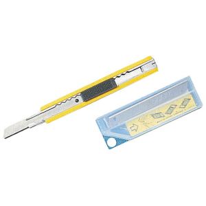 Olfa AB10 - &Eacute;tui de 10 lames de cutter petit mod&egrave;le (lame 9 mm)