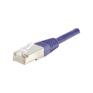 Cordon RJ45 cat rie 6 F/UTP violet 0,3 m