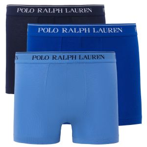 Ralph Lauren Lot de 3 shortys sigl&eacute;s Bleu Polo