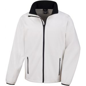 Result Core - Veste softshell - Homme (2XL) (Blanc/Noir) - UTRW3697