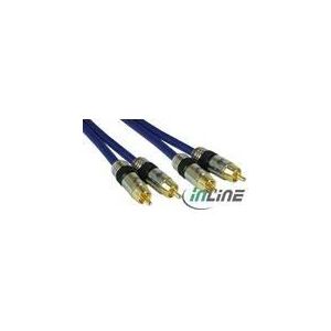 Image de Inline 89730P - Câble Audio Premium 2 Cinch mâle/mâle prise doré 30m