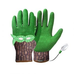 ROSTAING Gants Super-Héros Enfant SUPERGREEN - Paire de gants pour Explorer et Protéger avec Loupe Intégrée, Parfaits pour Jardinage et Loisirs en Tout Temps, Adhérence Supérieure, Couleur Vert Nature