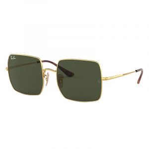 Ray-Ban Lunettes de Soleil Square RB 1971 Gold/Green Unisexe