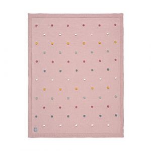 Image de L&auml;ssig Couverture en coton bio Cozy Home Rose (80 x 110 cm)