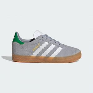 Adidas Gazelle Gris/vert - Enfant -
