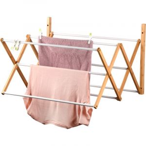 KESPER Sèche-linge en bambou, 6 barres
