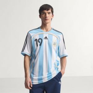 Adidas Argentine Maillot Domicile 2006 Messi 19 PR&Eacute;-COMMANDE, pointure X-Small - ['Bleu', 'Blanc'] - Taille X-Small