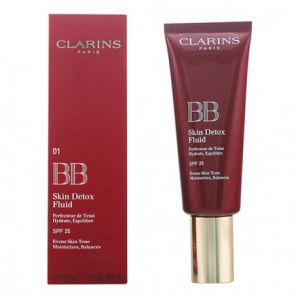 Clarins BB Skin Detox Fluid 01 Light - Perfecteur de teint hydrate, équilibre SPF 25